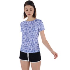 Pastel Botanic Harmony Collage Back Circle Cutout Sports T-shirt