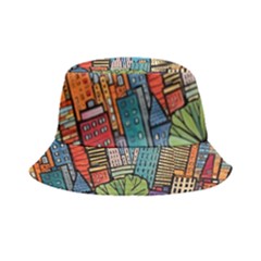 City New York Nyc Skyscraper Skyline Downtown Night Business Urban Travel Landmark Building Architec Bucket Hat