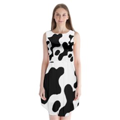 Cow Pattern Sleeveless Chiffon Dress   by Ket1n9