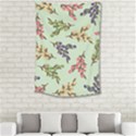 Berries Flowers Pattern Print Small Tapestry View2