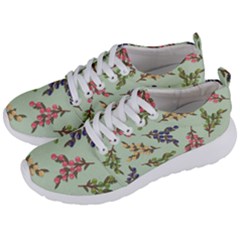 Berries Flowers Pattern Print Men s Lightweight Sports Shoes