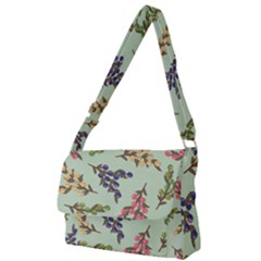 Berries Flowers Pattern Print Full Print Messenger Bag (s)