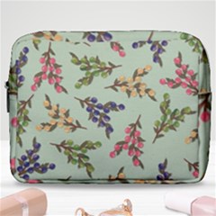 Berries Flowers Pattern Print Make Up Pouch (large) by Maspions