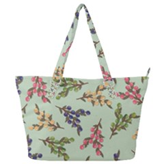 Berries Flowers Pattern Print Full Print Shoulder Bag