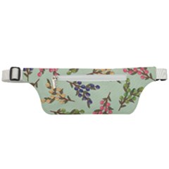 Berries Flowers Pattern Print Active Waist Bag