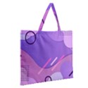 Colorful Labstract Wallpaper Theme Zipper Large Tote Bag View2