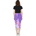 Colorful Labstract Wallpaper Theme Inside Out Lightweight Velour Capri Leggings  View2