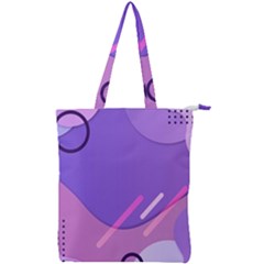 Colorful Labstract Wallpaper Theme Double Zip Up Tote Bag by Apen