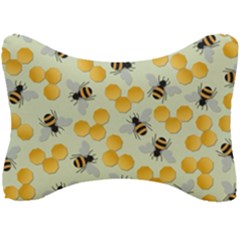 Bees Pattern Honey Bee Bug Honeycomb Honey Beehive Seat Head Rest Cushion by Bedest