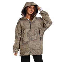 Old Vintage Classic Map Of Europe Women s Ski And Snowboard Waterproof Breathable Jacket by Paksenen