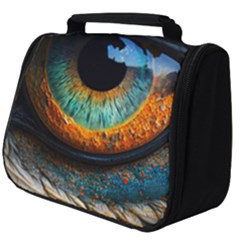 Eye Bird Feathers Vibrant Full Print Travel Pouch (big) by Hannah976