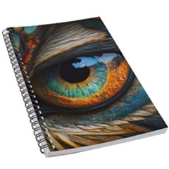 Eye Bird Feathers Vibrant 5 5  X 8 5  Notebook by Hannah976