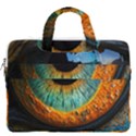 Eye Bird Feathers Vibrant MacBook Pro 13  Double Pocket Laptop Bag View2