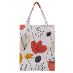 Floral Leaf Classic Tote Bag by Ndabl3x