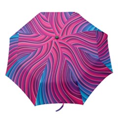 Spiral Swirl Pattern Light Circle Folding Umbrellas by Ndabl3x