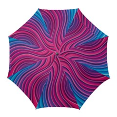 Spiral Swirl Pattern Light Circle Golf Umbrellas by Ndabl3x