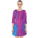 Spiral Swirl Pattern Light Circle Smock Dress View1