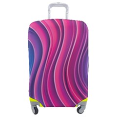 Spiral Swirl Pattern Light Circle Luggage Cover (medium) by Ndabl3x