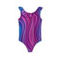 Spiral Swirl Pattern Light Circle Kids  Frill Swimsuit View1