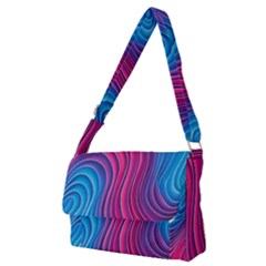 Spiral Swirl Pattern Light Circle Full Print Messenger Bag (m)