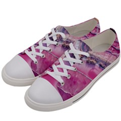 Texture Pink Pattern Paper Grunge Men s Low Top Canvas Sneakers by Ndabl3x