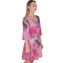 Texture Pink Pattern Paper Grunge Velour Kimono Dress View3