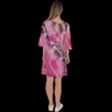 Texture Pink Pattern Paper Grunge Velour Kimono Dress View4