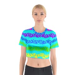 Abstract Design Pattern Cotton Crop Top by Ndabl3x