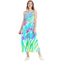 Animal Print Bright Abstract Boho Sleeveless Summer Dress View1