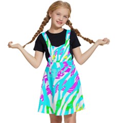 Animal Print Bright Abstract Kids  Apron Dress by Ndabl3x