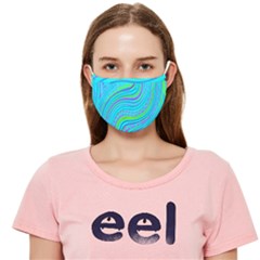 Pattern Swirl Pink Green Aqua Cloth Face Mask (adult) by Ndabl3x