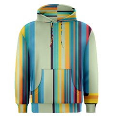 Colorful Rainbow Striped Pattern Stripes Background Men s Core Hoodie by Ket1n9