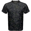 Midnight Blossom Elegance Black Backgrond Men s Cotton T-Shirt View1