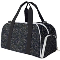 Midnight Blossom Elegance Black Backgrond Burner Gym Duffle Bag by dflcprintsclothing