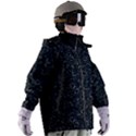 Midnight Blossom Elegance Black Backgrond Women s Zip Ski and Snowboard Waterproof Breathable Jacket View3