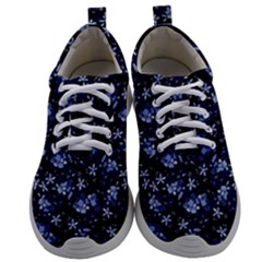 Stylized Floral Intricate Pattern Design Black Backgrond Mens Athletic Shoes