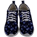 Stylized Floral Intricate Pattern Design Black Backgrond Mens Athletic Shoes View1