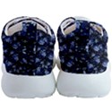 Stylized Floral Intricate Pattern Design Black Backgrond Mens Athletic Shoes View4