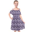 Purple Roses 1 Purple Roses Kids  Cut Out Shoulders Chiffon Dress View1