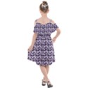 Purple Roses 1 Purple Roses Kids  Cut Out Shoulders Chiffon Dress View2