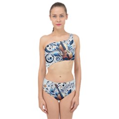 Cello Spliced Up Two Piece Swimsuit