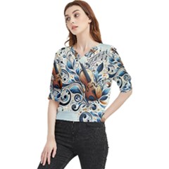 Cello Quarter Sleeve Blouse