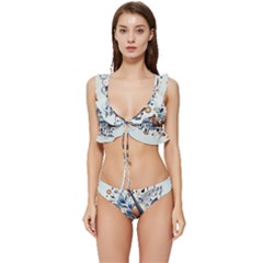 Cello Low Cut Ruffle Edge Bikini Set