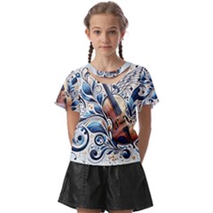 Cello Kids  Front Cut T-shirt by RiverRootz