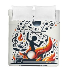 Abstract Drummer Duvet Cover Double Side (full/ Double Size)