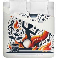 Abstract Drummer Duvet Cover Double Side (king Size)