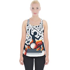 Abstract Drummer Piece Up Tank Top