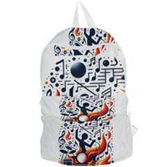 Abstract Drummer Foldable Lightweight Backpack