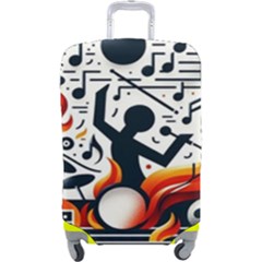 Abstract Drummer Luggage Cover (large) by RiverRootz