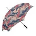 Waves Ocean Sea Water Pattern Rough Seas Digital Art Nature Nautical Straight Umbrellas View2